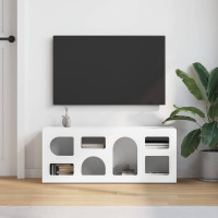 Produktbild för TV-skåp ELST 100 x 35 x 40 cm Vit Konstruerat trä