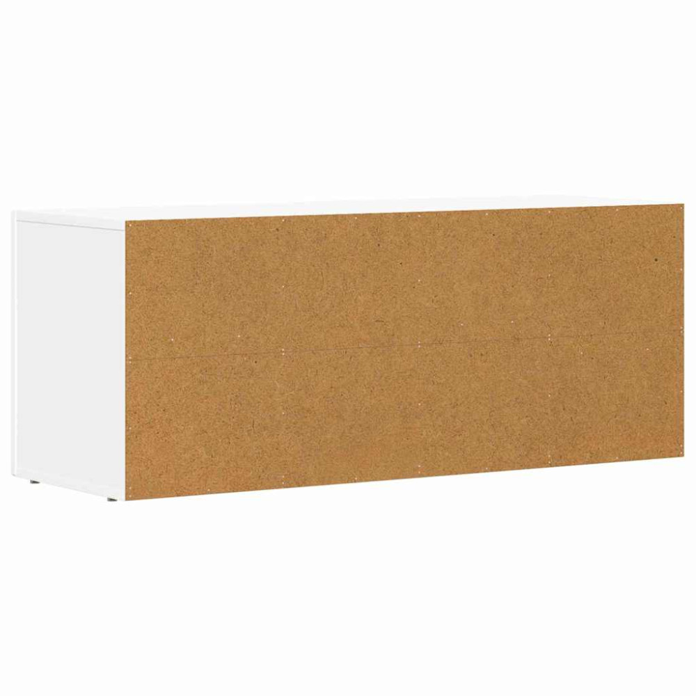 Produktbild för TV-skåp ELST 100 x 35 x 40 cm Vit Konstruerat trä