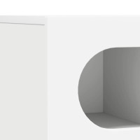 Produktbild för TV-skåp ELST 100 x 35 x 40 cm Vit Konstruerat trä