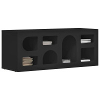 Produktbild för TV-skåp ELST 100 x 35 x 40 cm Svart Konstruerat trä