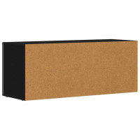 Produktbild för TV-skåp ELST 100 x 35 x 40 cm Svart Konstruerat trä