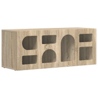 Produktbild för TV-skåp ELST 100 x 35 x 40 cm Sonoma-ek Konstruerat trä