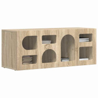 Produktbild för TV-skåp ELST 100 x 35 x 40 cm Sonoma-ek Konstruerat trä