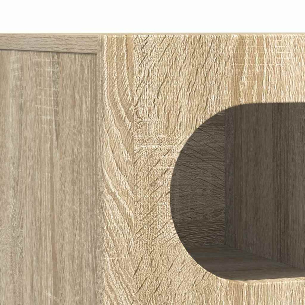 Produktbild för TV-skåp ELST 100 x 35 x 40 cm Sonoma-ek Konstruerat trä