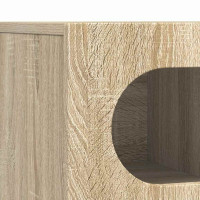Produktbild för TV-skåp ELST 100 x 35 x 40 cm Sonoma-ek Konstruerat trä