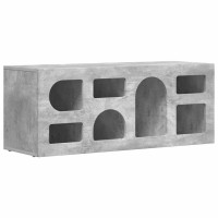 Produktbild för TV-skåp ELST 100 x 35 x 40 cm Betonggrå Konstruerat trä