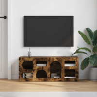 Produktbild för TV-skåp ELST 100 x 35 x 40 cm Rökt ek Konstruerat trä
