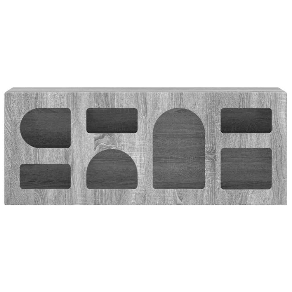 Produktbild för TV-skåp ELST 100 x 35 x 40 cm Grå Sonoma Konstruerat trä