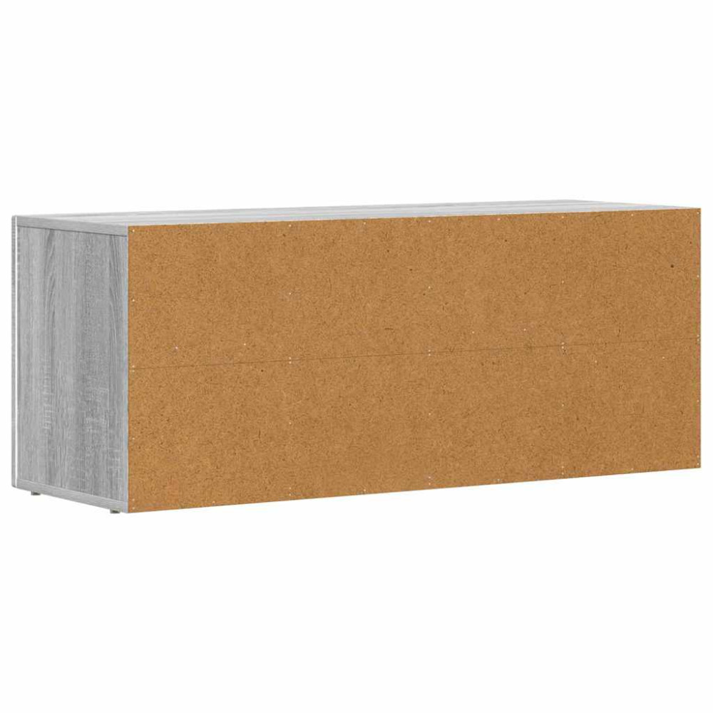 Produktbild för TV-skåp ELST 100 x 35 x 40 cm Grå Sonoma Konstruerat trä