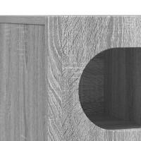 Produktbild för TV-skåp ELST 100 x 35 x 40 cm Grå Sonoma Konstruerat trä