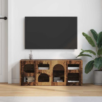 Produktbild för TV-skåp ELST 100 x 35 x 40 cm Gammalt trä Konstruerat trä
