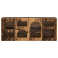 Produktbild för TV-skåp ELST 100 x 35 x 40 cm Gammalt trä Konstruerat trä