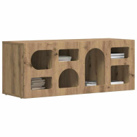 Produktbild för TV-skåp ELST 100 x 35 x 40 cm Artisan Ek Konstruerat trä