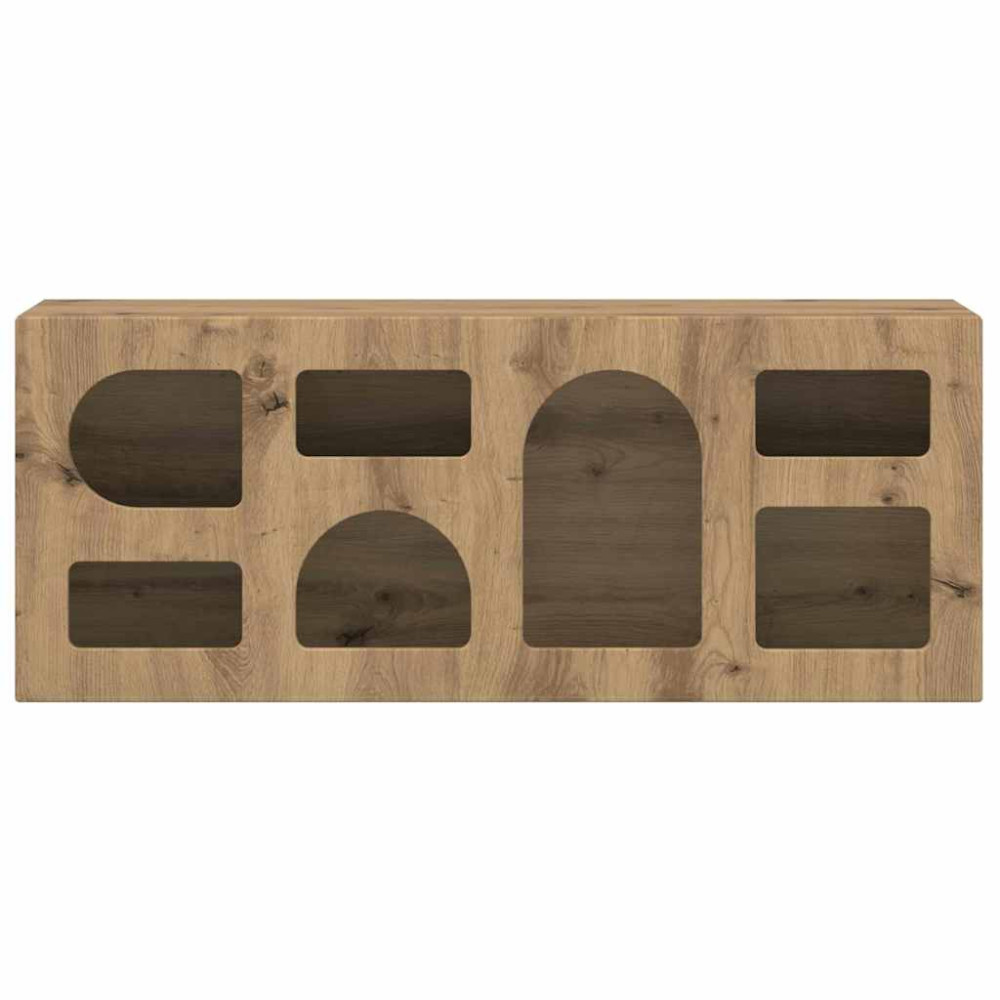 Produktbild för TV-skåp ELST 100 x 35 x 40 cm Artisan Ek Konstruerat trä