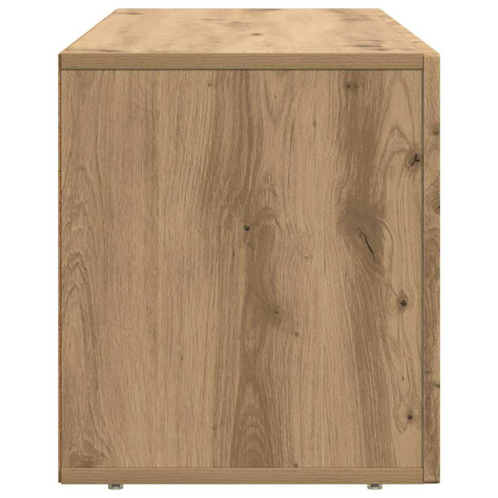 Produktbild för TV-skåp ELST 100 x 35 x 40 cm Artisan Ek Konstruerat trä