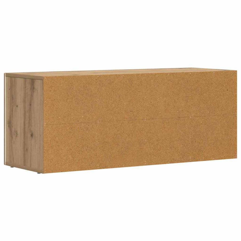 Produktbild för TV-skåp ELST 100 x 35 x 40 cm Artisan Ek Konstruerat trä