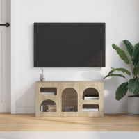 Produktbild för TV-skåp ELST 80 x 35 x 40 cm Sonoma-ek Konstruerat trä
