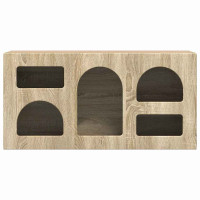 Produktbild för TV-skåp ELST 80 x 35 x 40 cm Sonoma-ek Konstruerat trä