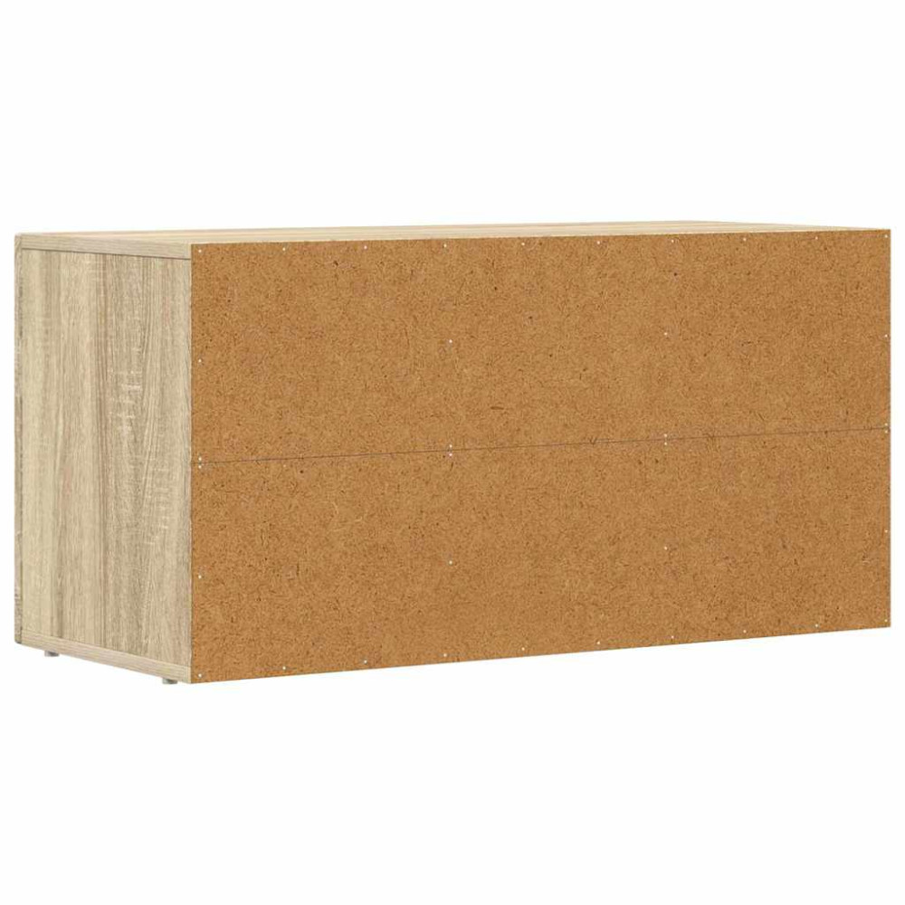 Produktbild för TV-skåp ELST 80 x 35 x 40 cm Sonoma-ek Konstruerat trä