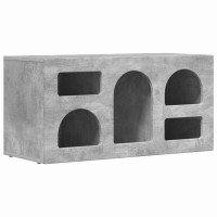 Produktbild för TV-skåp ELST 80 x 35 x 40 cm Betonggrå Konstruerat trä