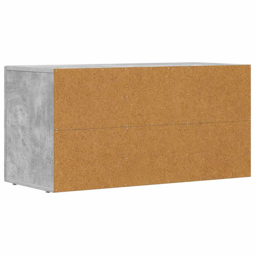 Produktbild för TV-skåp ELST 80 x 35 x 40 cm Betonggrå Konstruerat trä