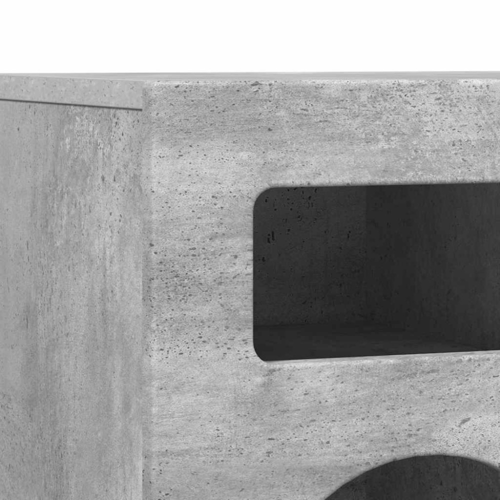 Produktbild för TV-skåp ELST 80 x 35 x 40 cm Betonggrå Konstruerat trä