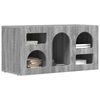 Produktbild för TV-skåp ELST 80 x 35 x 40 cm Grå Sonoma Konstruerat trä