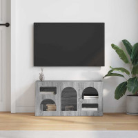 Produktbild för TV-skåp ELST 80 x 35 x 40 cm Grå Sonoma Konstruerat trä