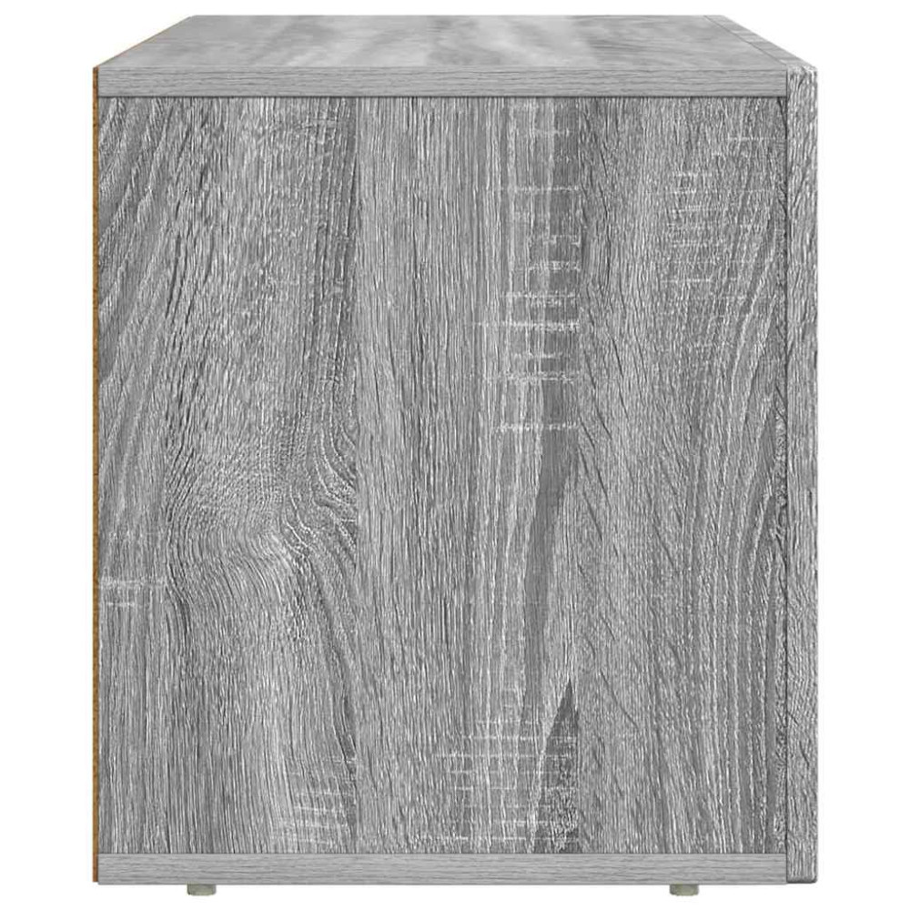 Produktbild för TV-skåp ELST 80 x 35 x 40 cm Grå Sonoma Konstruerat trä