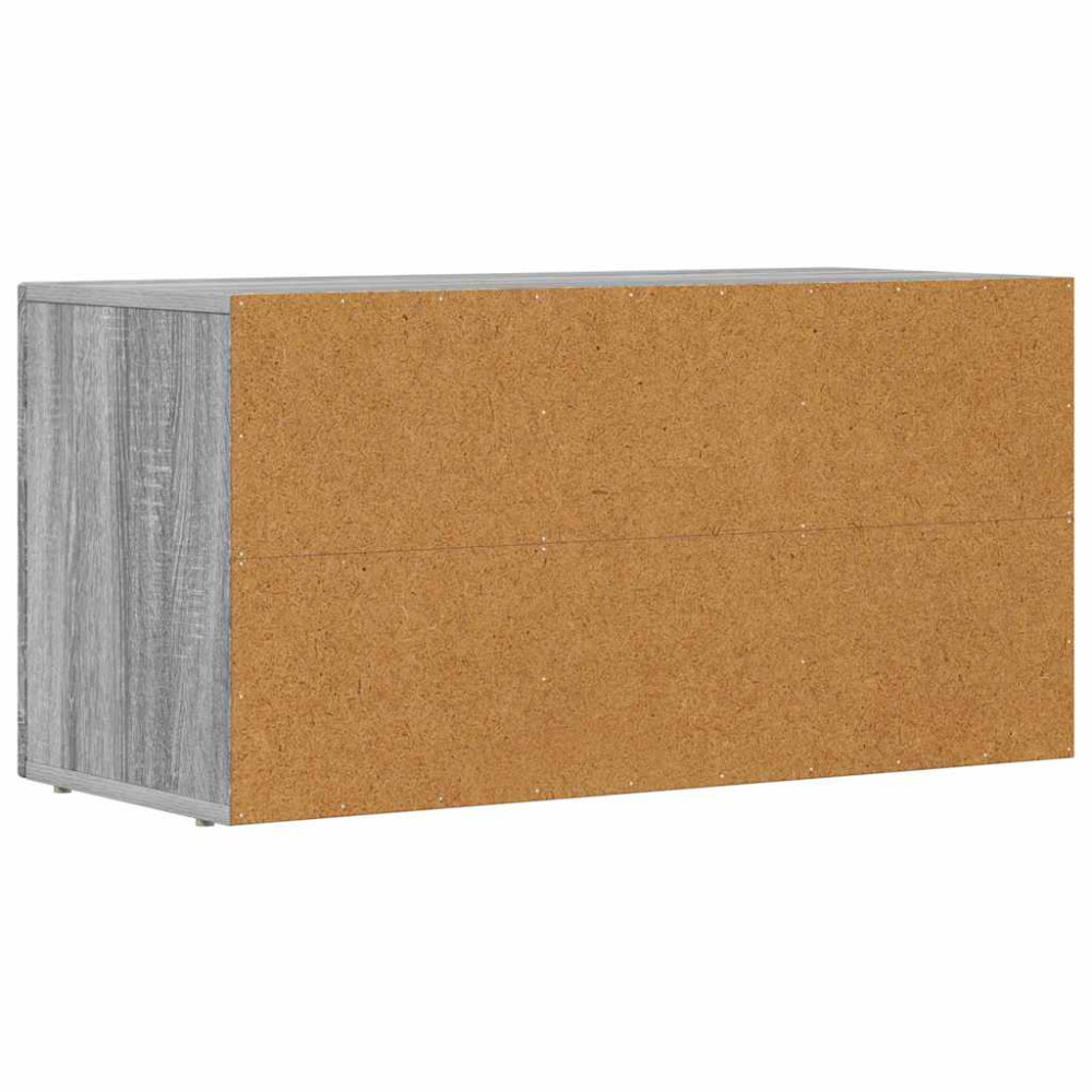 Produktbild för TV-skåp ELST 80 x 35 x 40 cm Grå Sonoma Konstruerat trä