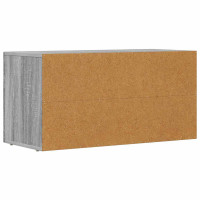 Produktbild för TV-skåp ELST 80 x 35 x 40 cm Grå Sonoma Konstruerat trä