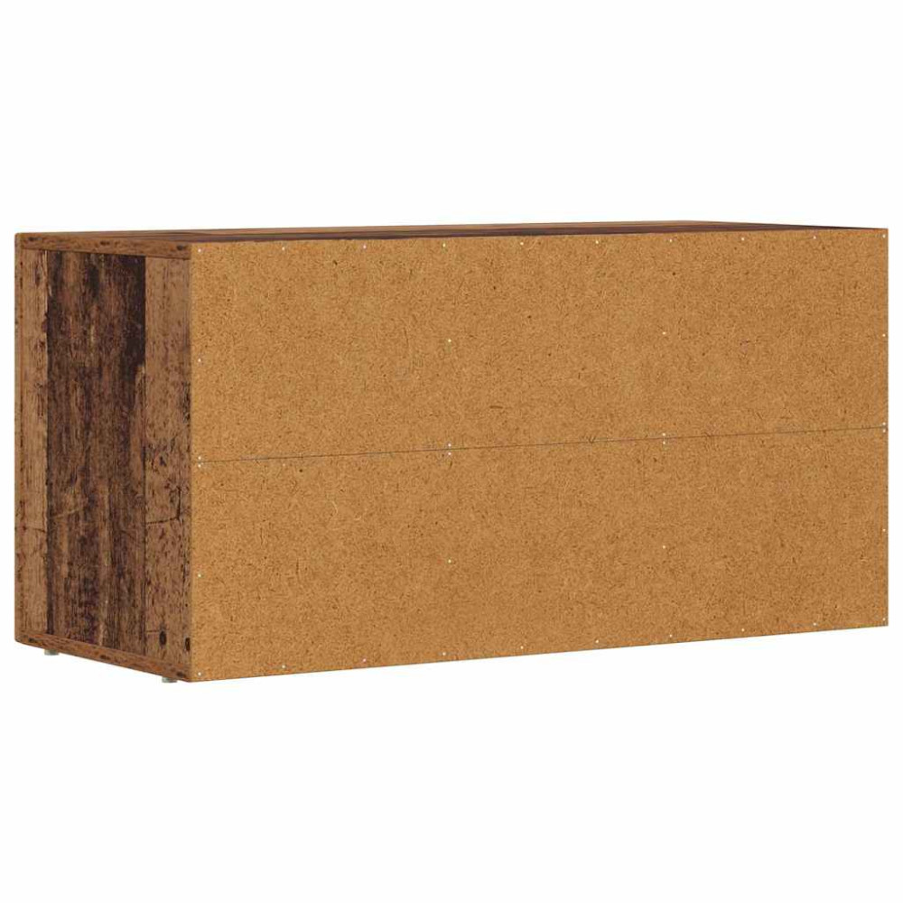 Produktbild för TV-skåp ELST 80 x 35 x 40 cm Gammalt trä Konstruerat trä