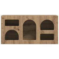 Produktbild för TV-skåp ELST 80 x 35 x 40 cm Artisan Ek Konstruerat trä