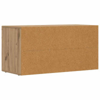 Produktbild för TV-skåp ELST 80 x 35 x 40 cm Artisan Ek Konstruerat trä