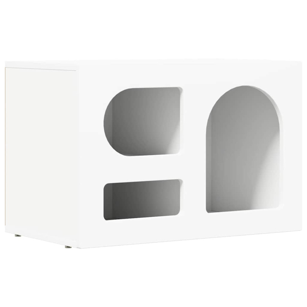 Produktbild för TV-skåp ELST 60 x 35 x 40 cm Vit Konstruerat trä