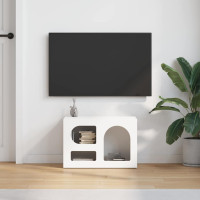Produktbild för TV-skåp ELST 60 x 35 x 40 cm Vit Konstruerat trä
