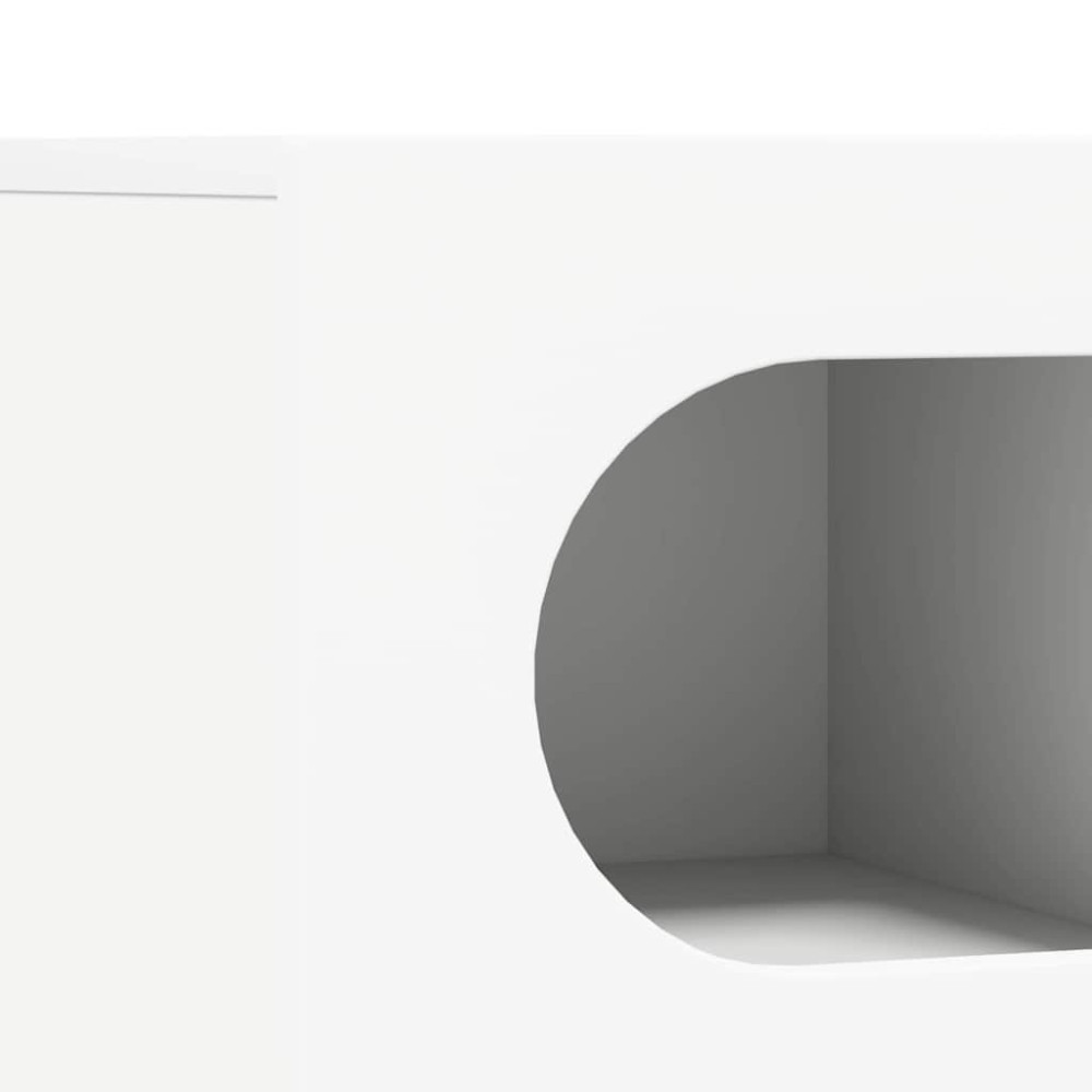Produktbild för TV-skåp ELST 60 x 35 x 40 cm Vit Konstruerat trä