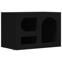 Produktbild för TV-skåp ELST 60 x 35 x 40 cm Svart Konstruerat trä