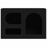 Produktbild för TV-skåp ELST 60 x 35 x 40 cm Svart Konstruerat trä