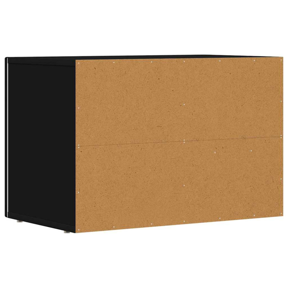 Produktbild för TV-skåp ELST 60 x 35 x 40 cm Svart Konstruerat trä