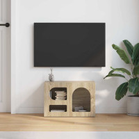 Produktbild för TV-skåp ELST 60 x 35 x 40 cm Sonoma-ek Konstruerat trä