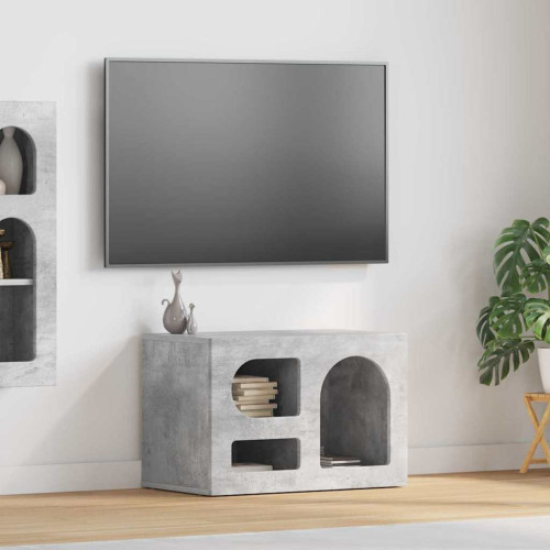 vidaXL TV-skåp ELST 60 x 35 x 40 cm Betonggrå Konstruerat trä