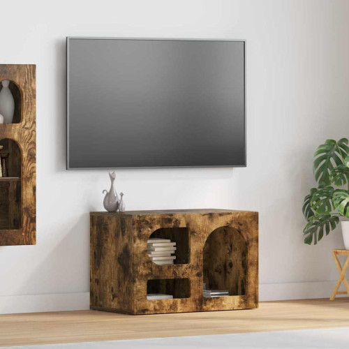 vidaXL TV-skåp ELST 60 x 35 x 40 cm Rökt ek Konstruerat trä