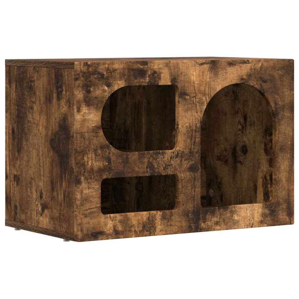 Produktbild för TV-skåp ELST 60 x 35 x 40 cm Rökt ek Konstruerat trä