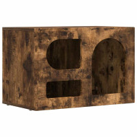 Produktbild för TV-skåp ELST 60 x 35 x 40 cm Rökt ek Konstruerat trä