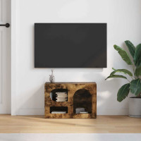 Produktbild för TV-skåp ELST 60 x 35 x 40 cm Rökt ek Konstruerat trä