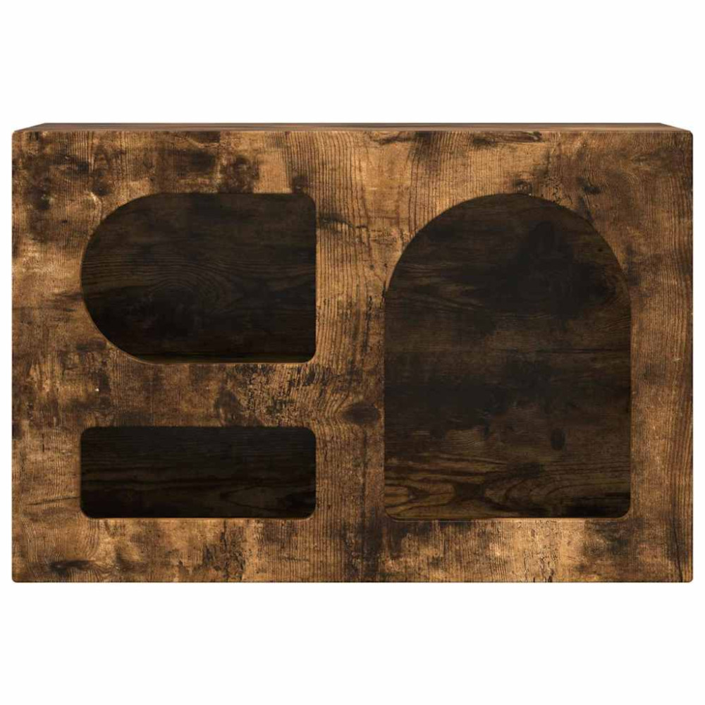 Produktbild för TV-skåp ELST 60 x 35 x 40 cm Rökt ek Konstruerat trä
