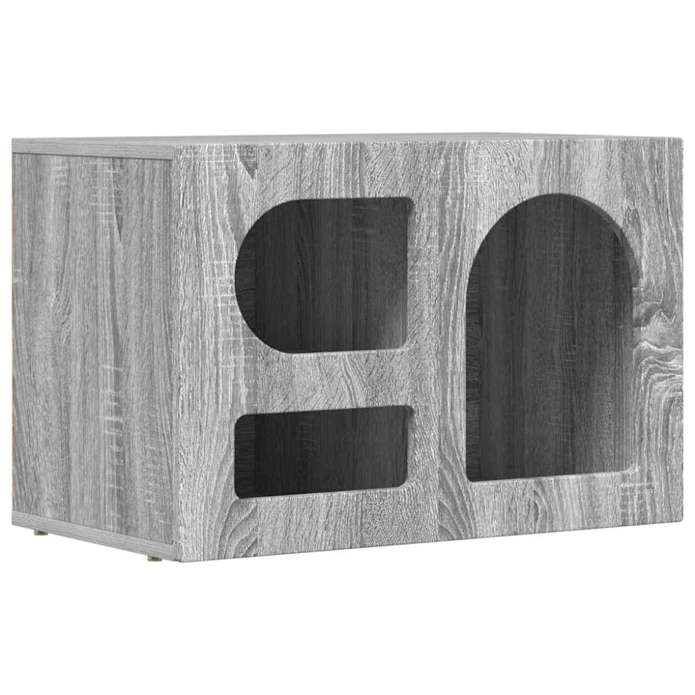 Produktbild för TV-skåp ELST 60 x 35 x 40 cm Grå Sonoma Konstruerat trä