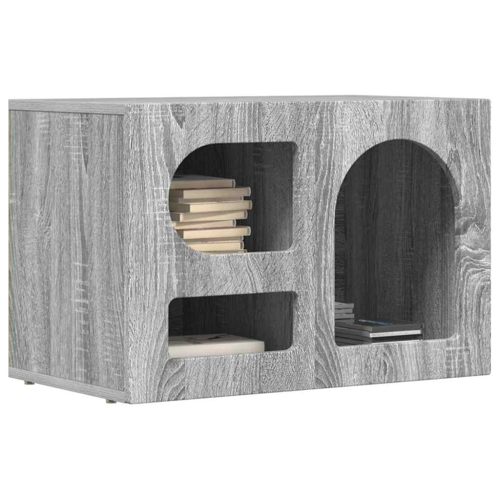Produktbild för TV-skåp ELST 60 x 35 x 40 cm Grå Sonoma Konstruerat trä