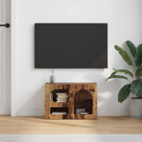 Produktbild för TV-skåp ELST 60 x 35 x 40 cm Gammalt trä Konstruerat trä